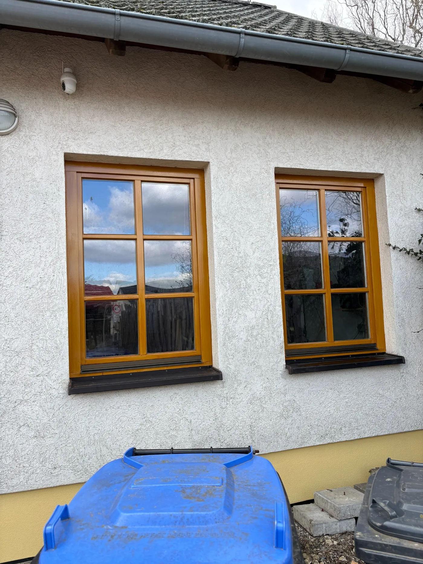 Renovierte Holzfenster